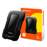 Disco Duro Externo Adata 2tb Protección Sensor Impacto Negro