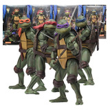 Kit Com 4 Tartaruga Ninjas Figura De Ação Turtles Tmnt Neca