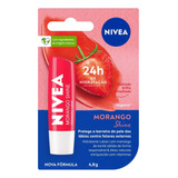 Protetor Labial Morango Shine Nivea Bastão 4,8g