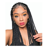 Extensiones 100% De Kanekalon Puro Para Trenzas Africanas Color Negro