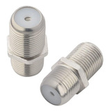 Conector Coaxial Rf Tipo F Rg6 Hembra A Hembra | 2 Piezas