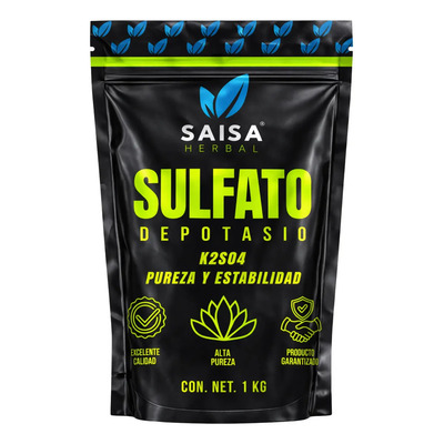 Sulfato de Potasio | 1 Kg | Saisa Herbal | Para Acuarios Plantados y Fertilizante de Plantas | Fuente de Potasio (K) | Meses sin interés
