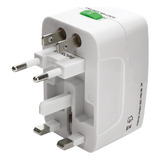 Adaptador Universal De Viaje Blanco