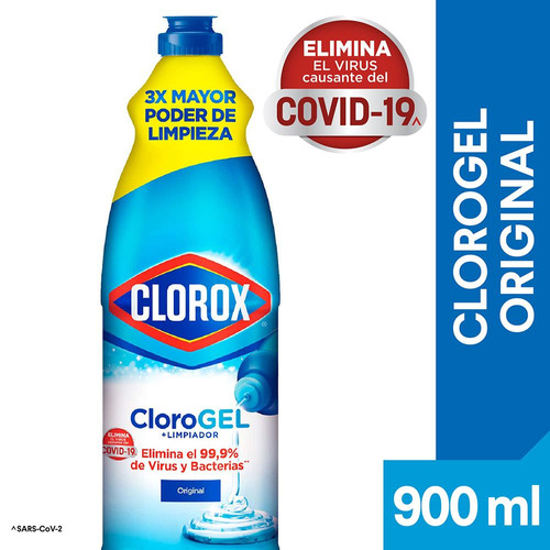 Cloro En Gel Clorox Original 900 Ml