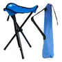 Banquito Plegable Camping Rex Trípode Reforzado Azul 50kg Transporte | MercadoLibre