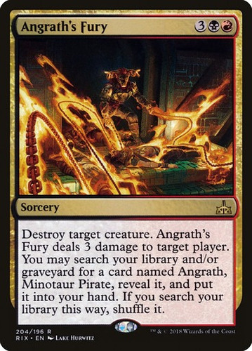 Magic Angrath's Fury (planeswalker Deck) Rivals Of Ixalan