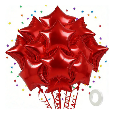 Niawea Kit 60 Globos Estrella Decoracion De Cumpleaño Fiesta 10puLG Para Fiestas, Bodas, Fiesta De San Valentín,cumpleaños, Decoración,rojo | MercadoLibre