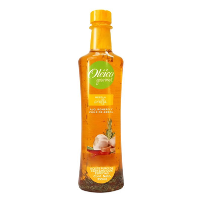 Aceite Oléico Cártamo Mezcla Criolla 355ml Ajo,romero, Chile | MercadoLibre
