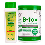 Kit Máscara Capilar + Shampoo Reconstrutora B-tox Organique