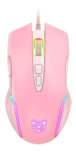 Mouse De Juego Onikuma  Cw905 Pink Gamer Rgb