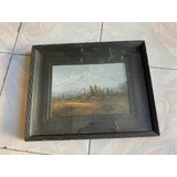 Paisaje Arte Cuadro Óleo Pintura Antiguo Antiguedades