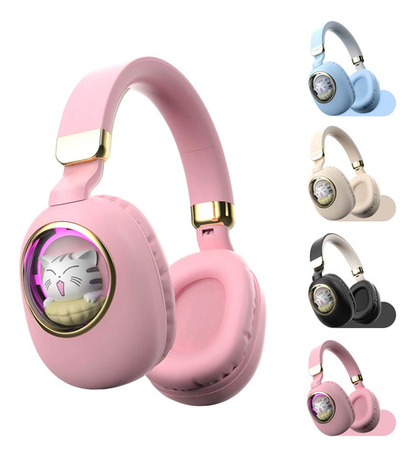 Auriculares Con Diadema Smiley Cat De Dibujos Animados