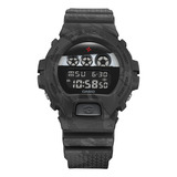 Reloj Hombre Casio Dw-6900nnj-1dr G-shock Correa Gris Bisel Gris Fondo Negro