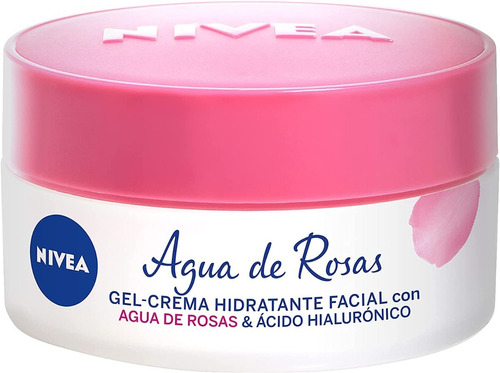 Gel Crema Facial Nivea Agua Rosas Ácido Hialurónico 50ml