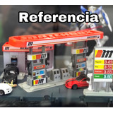 Diorama De Gasolinera Para Hotwheels Y Matchbox 1.64