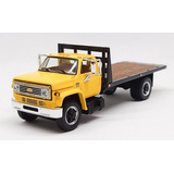 Camión A Escala 1/64 Chevy C65 Flatbed, Cama Plana Amarillo