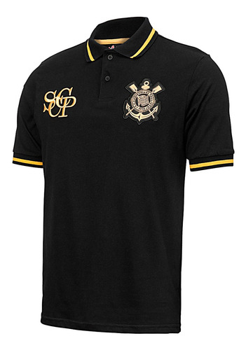 Camisa Retrô Corinthians Polo Ouro Masculina Oficial