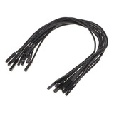 Cables Hembra Hembra Negro 20cm Kit X15 Unid Emakers