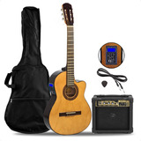 Guitarra Electroacustica + Amplificador 10w + Funda + Cable