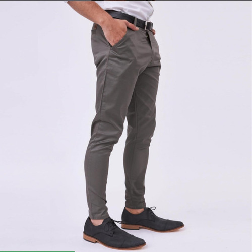 Pantalon Chino De Vestir Tela Gabardina