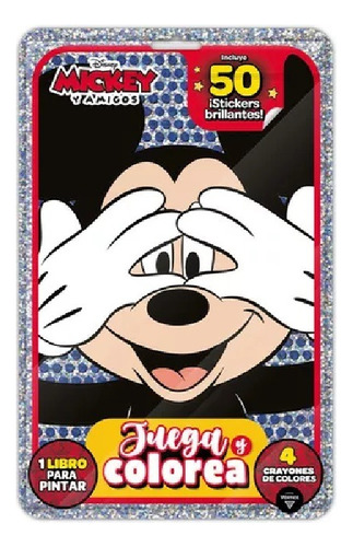 Libro Para Pintar Mickey Crayones Stickers Flow Pack Vértice