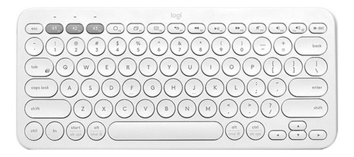 Teclado Bluetooth Logitech K380 Qwerty Español Color Blanco