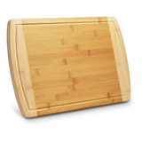 Bellsal Tabla De Cortar De Bambú Extra Grande De Madera Con 