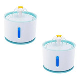 Pack X2 Fuente Dispensador De Agua Eléctrico Bebedero Gatos