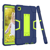 Funda Bingcok Para Galaxy Tab A7 Lite 8.7 Azul Marino/verde