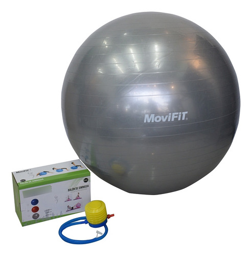 Pelota Balón Pilates 75 Cm Movifit Ejercicios Impresos