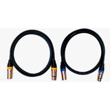 2 Cabo P/ Microfone Santo Angelo Xlr/xlr 1,50 Metro 