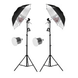 Kit Iluminação Para Estúdio Fotográfico C/ Lampada Led 