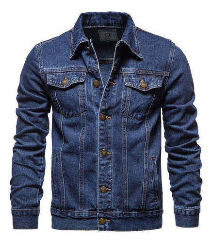 Chaqueta Tipo Cárdigan De Jean Entallada For Hombre