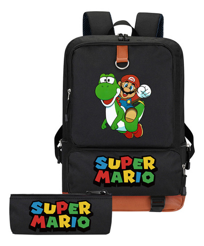 Mochila Periférica Del Juego Super Mary Mario, Cubierta Gran