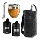 Kit Matero Bolso Impermeable Mate Imperial Latas Bombilla