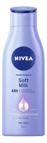  Crema Humectante Para Cuerpo Nivea Soft Milk En Botella 250ml