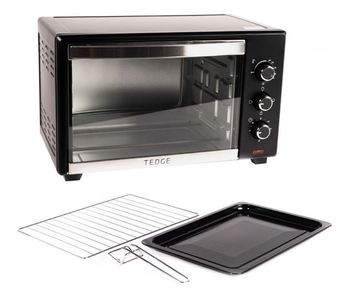 Horno Eléctrico De Mesa 35 Litros Negro C/ Accesorios Tedge 