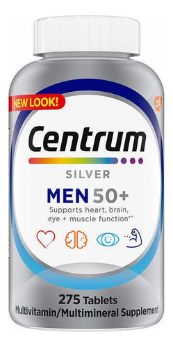 Centrum Silver Men 50+ Americano 275 Tabs Hombre +50 Años Sa