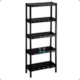 Organizador Lavanderia Vertical Empilhavel Preto 5 Andares