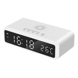 Cargador Inalámbrico De 15 W, Reloj Despertador, Temperatura