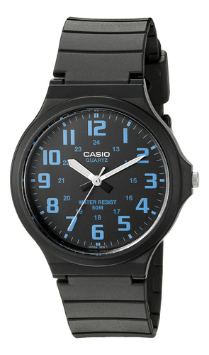 Reloj Hombre Casio Mw240-2bv Cuarzo Pulso Negro En