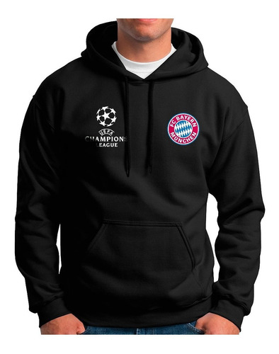 Buzo Hoodie Capota Deportivo Bayern Múnich Fc Champions L H