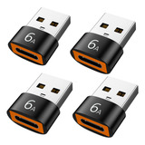 Adaptador Usb Tipo C Hembra A Usb Macho 4pcs