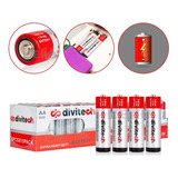 Paquete De Pilas Aa Divitech® Original Con 60 Baterías 1.5v.