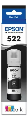 Epson T522 Ecotank Tinta Genuina Negra Botella 522