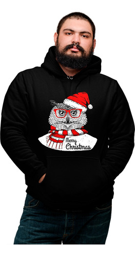 Sudadera Xxl Navideña De Buho Merry Christmas