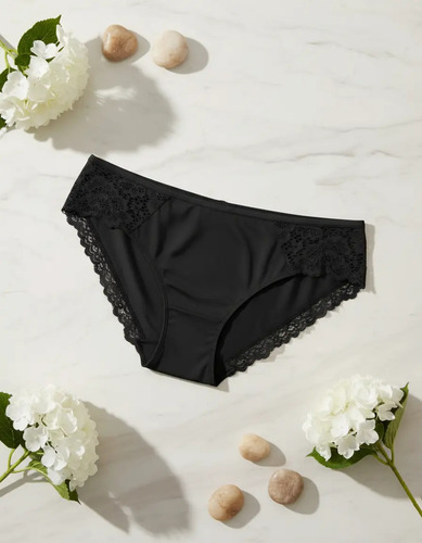 Bikini Pinku Puente De Algodón P288 Encaje Maxima Suavidad