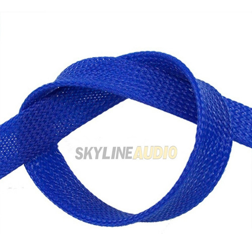 Nylon Malla Cubre Cable Piel De Serpiente / Azul / 3mm / Por Metro / 3d Audio