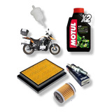 Kit Afinación Italika V200 Aceite Motul Filtro Bujia Filtros