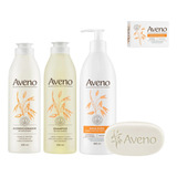 Combo Aveno Shampoo + Acond + Jabon Comp + Emulsión 250 Ml